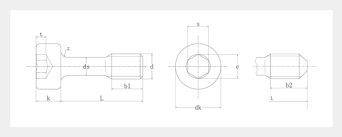 Screw With Allen Head 2D